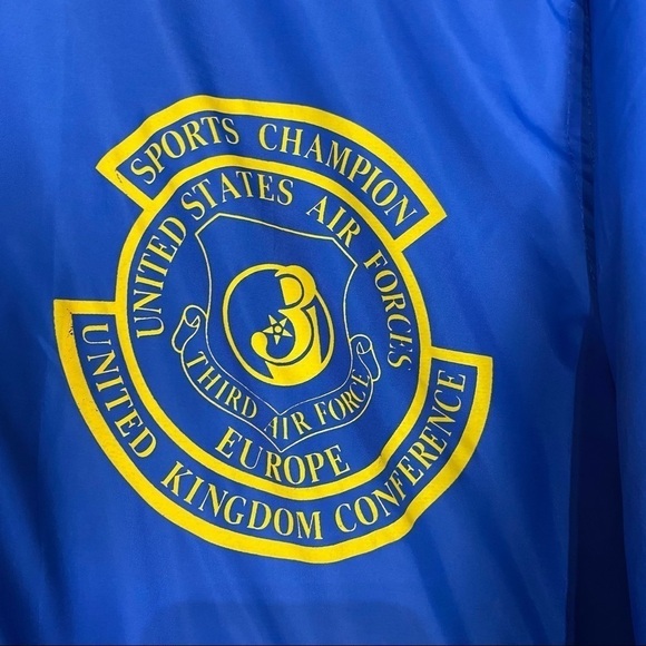 Vintage United States Air Forces third Air Force Europe blue yellow jacket - Picture 4 of 10